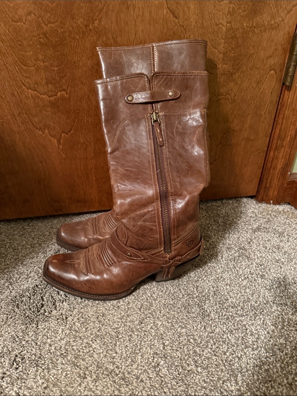 Ariat Brown Leather Tall Riding Boots